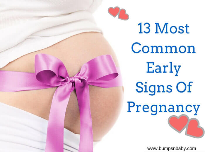 What are some early signs of pregnancy?