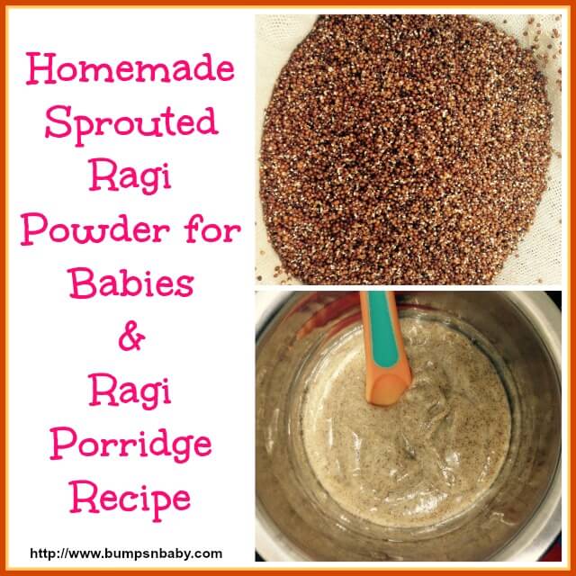 sprouted ragi for babies