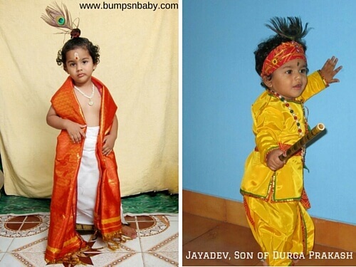 krishna dress up for baby boy
